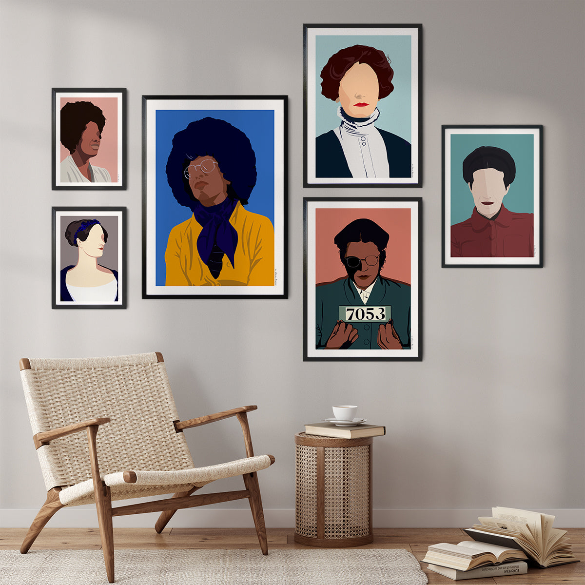 Collection of historic figure portrait prints