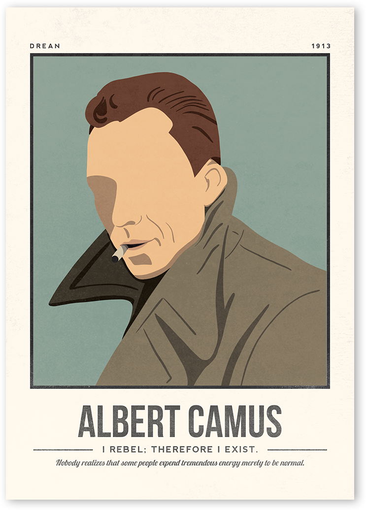 Albert Camus Art Print