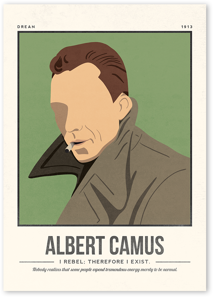 Albert Camus Art Print