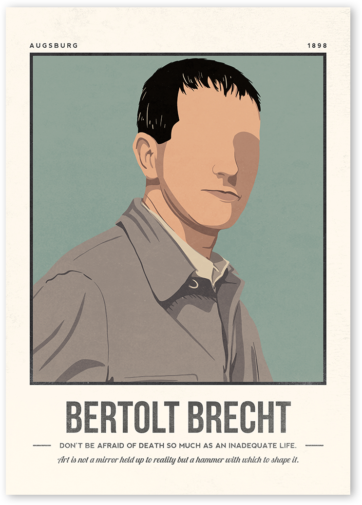 Bertolt Brecht Art Print