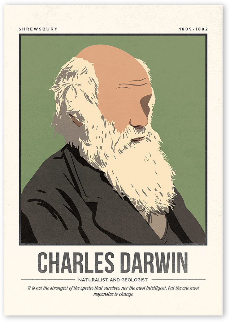 Charles Darwin Art Print
