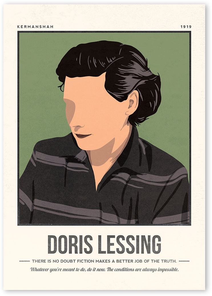 Doris Lessing Art Print