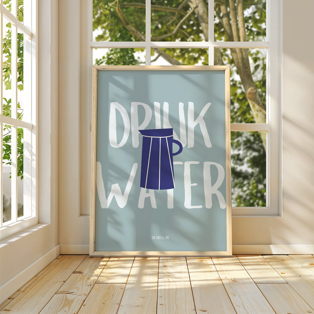 Drink Water Art Print