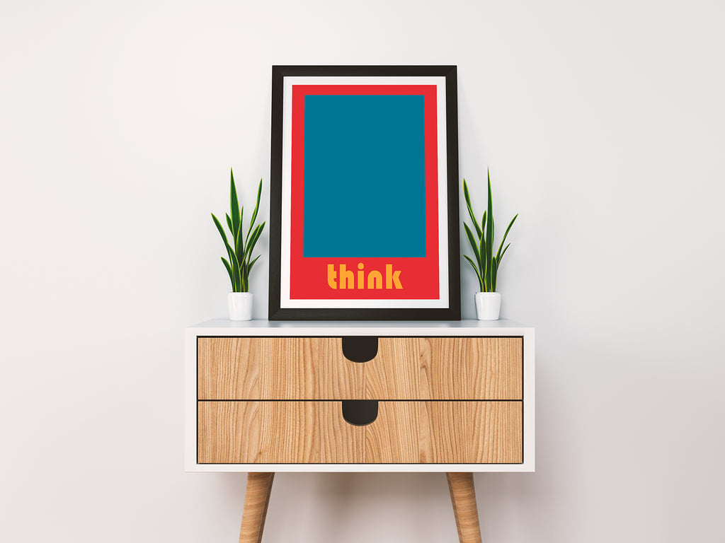 Think Art Print