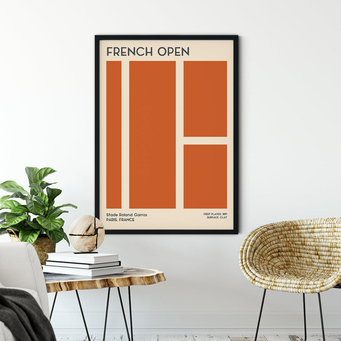 French Open Tennis Art Print