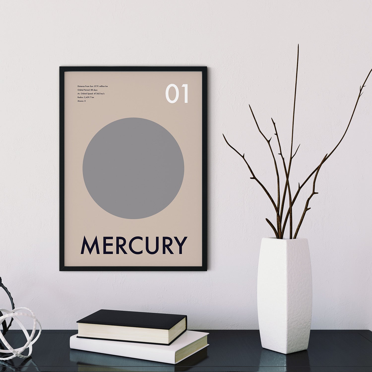 Planet Mercury Art Print