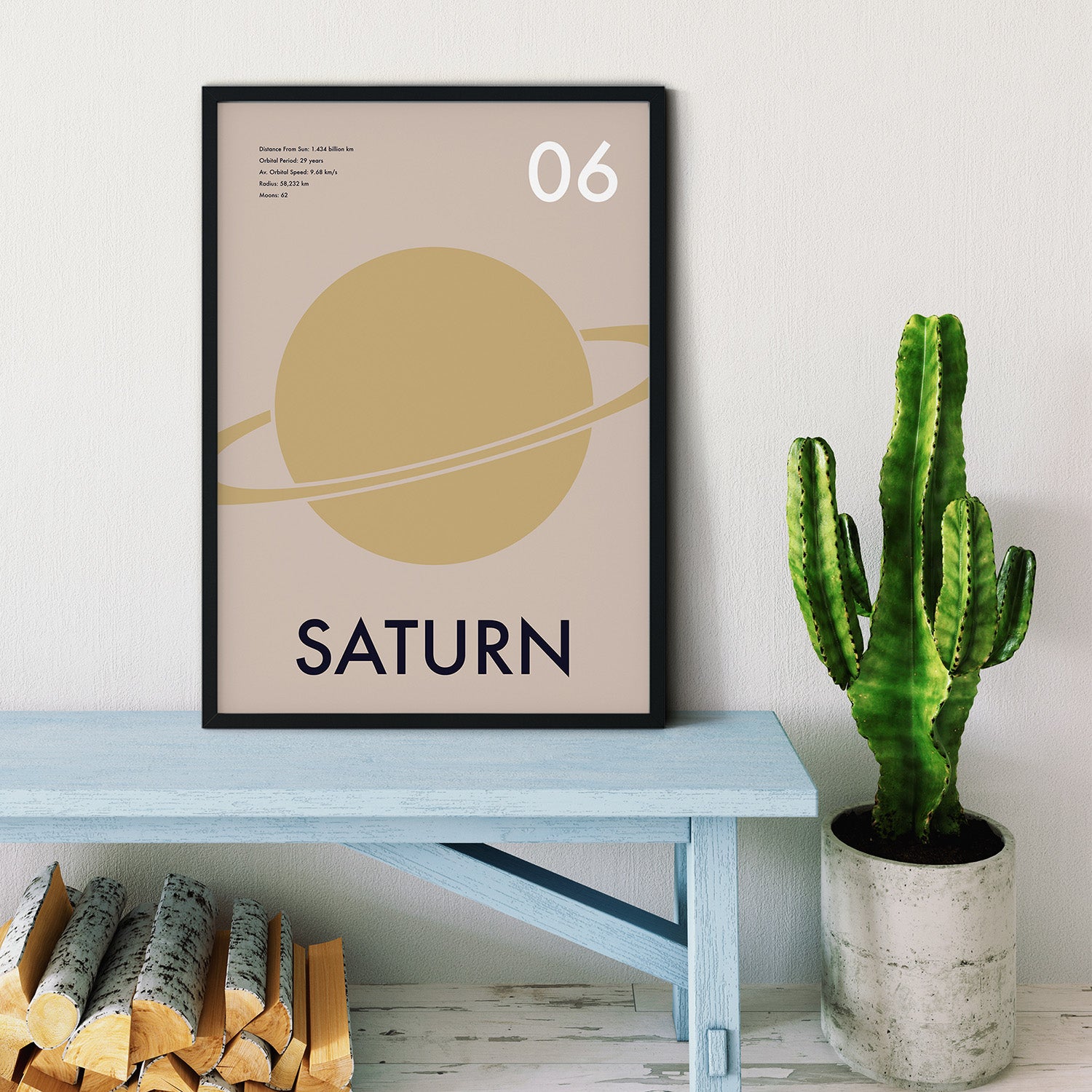 Planet Saturn Art Print