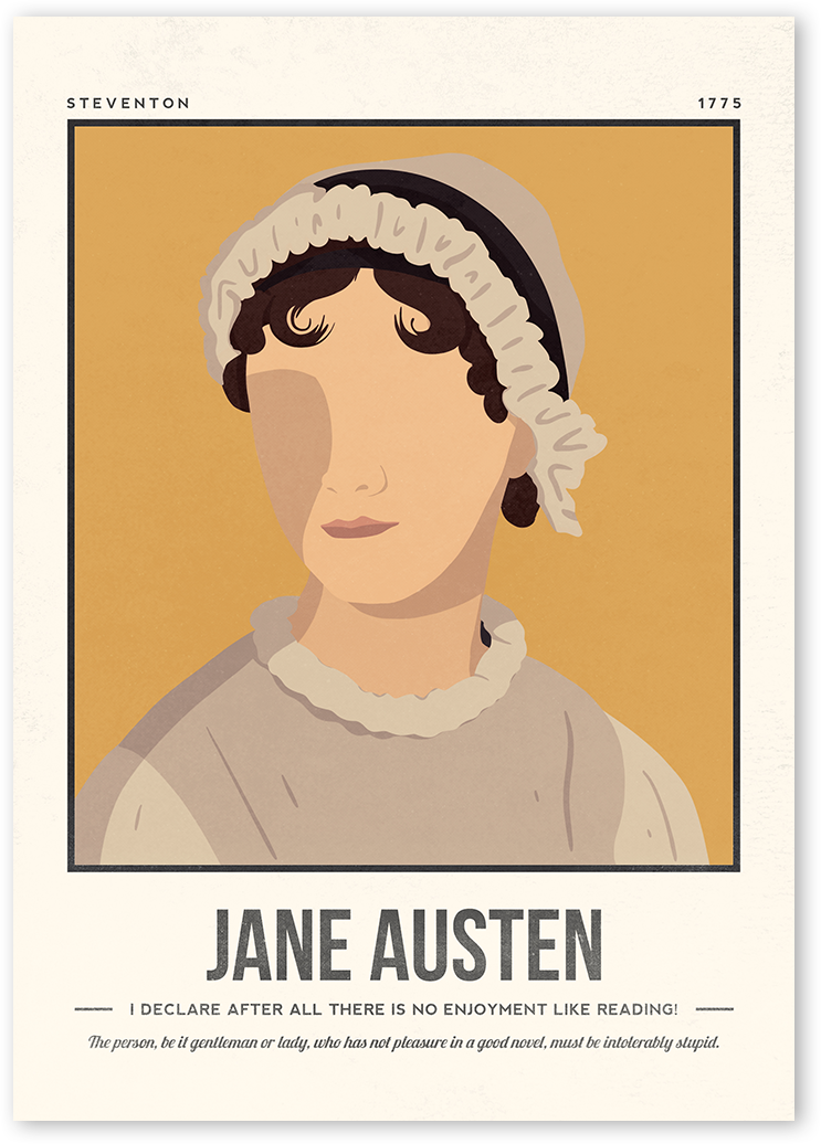Jane Austen Art Print