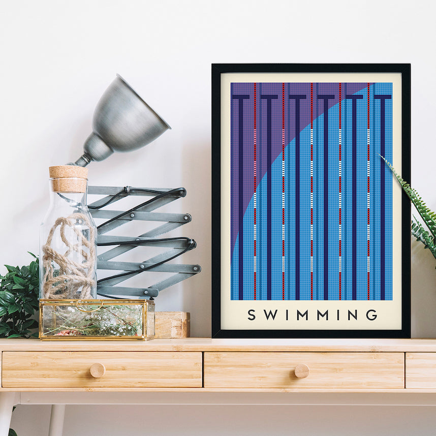Swimming Art Print