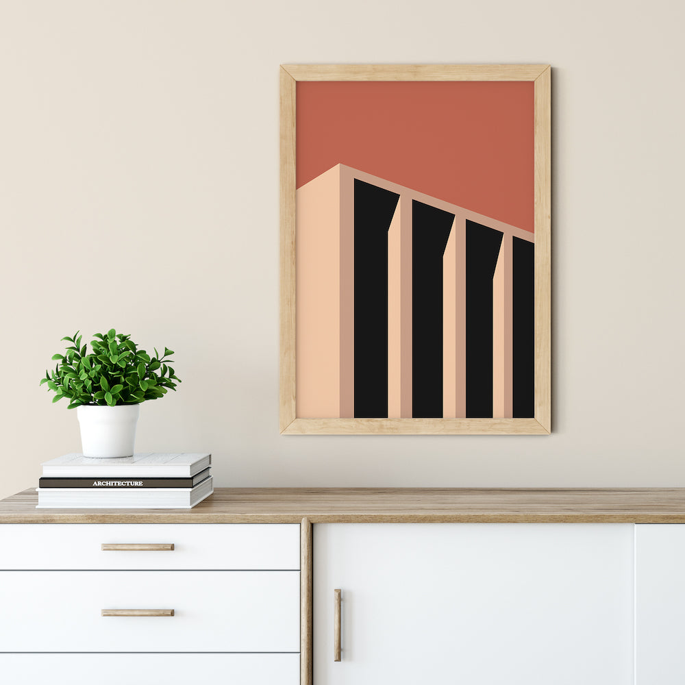 Bauhaus Architecture: Sunset | Art Print No.003