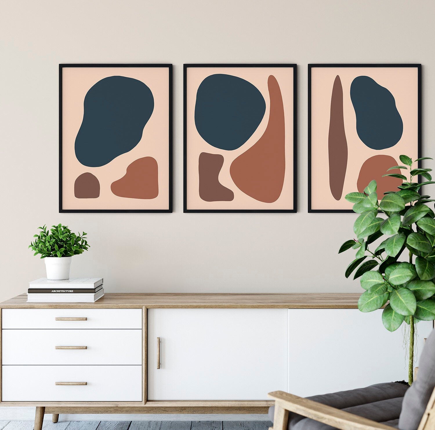 Sand and Sea Art Prints | Set of 3