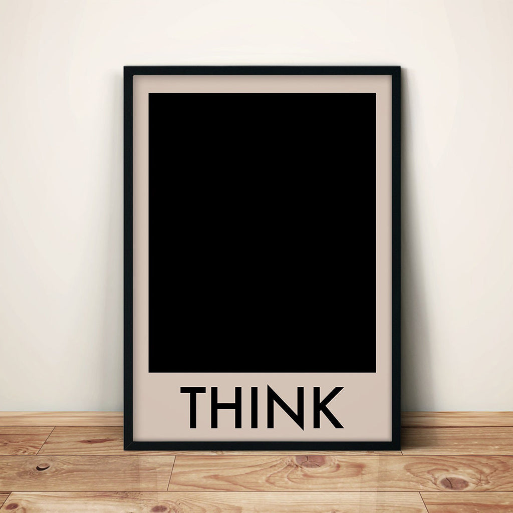 Think Black Art Print