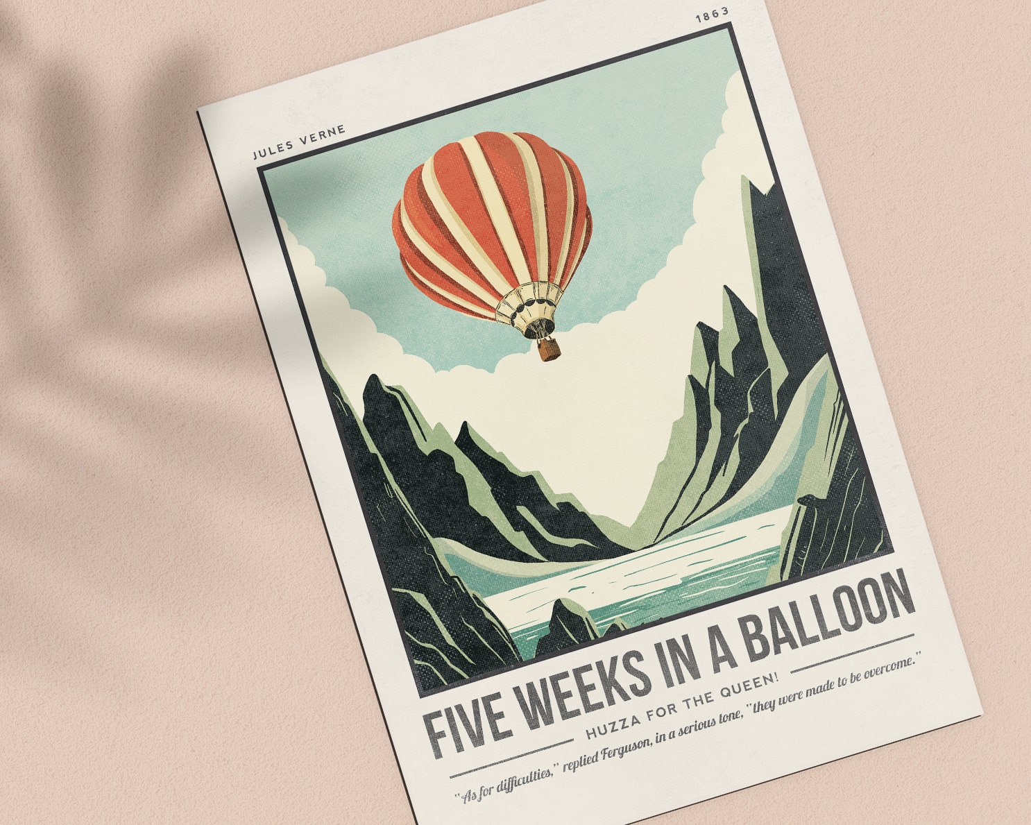 Five Weeks In A Balloon Art Print