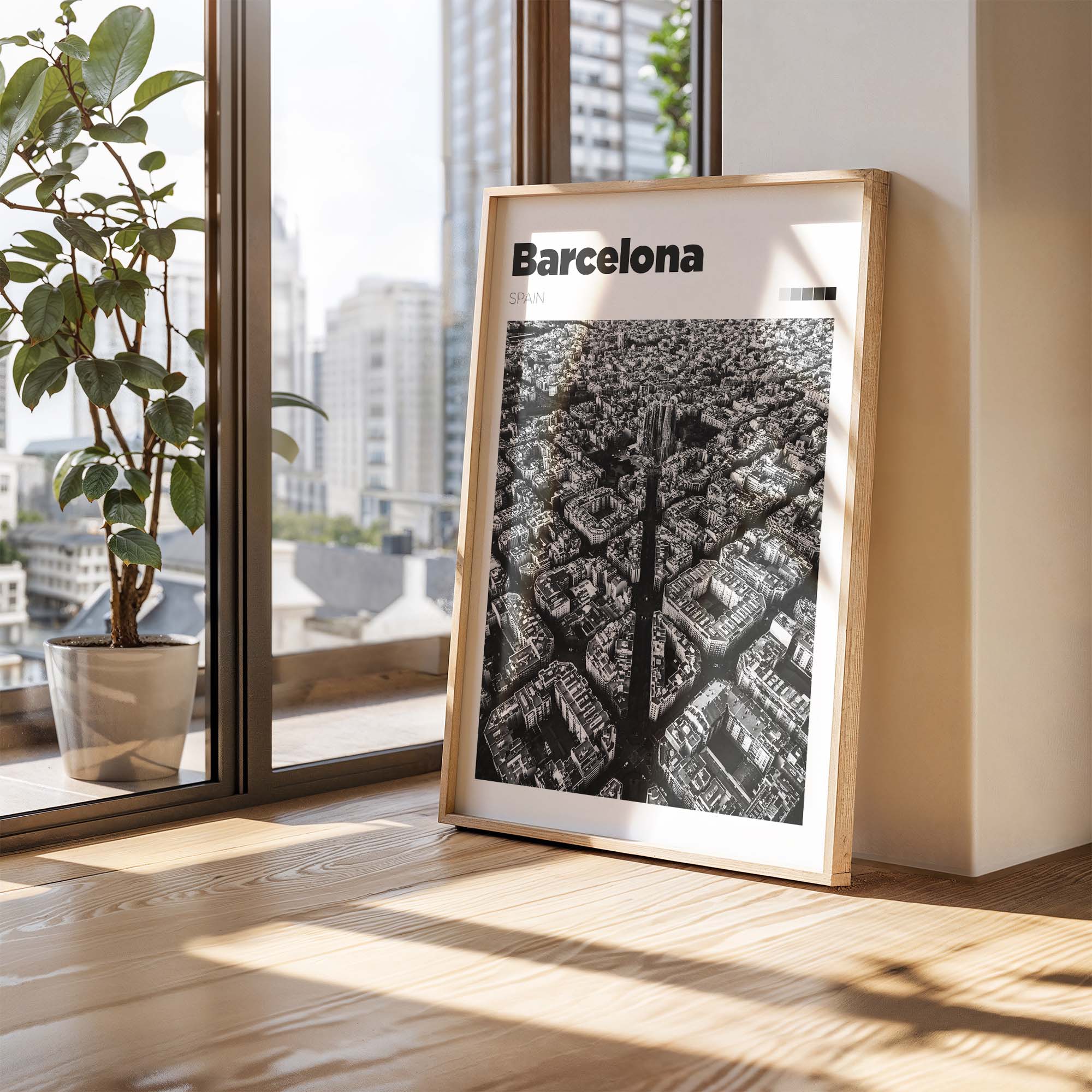 Barcelona City Art Print