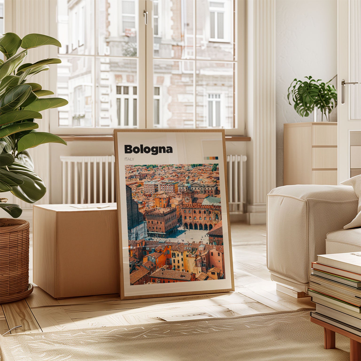 Bologna Piazza Maggiore Art Print