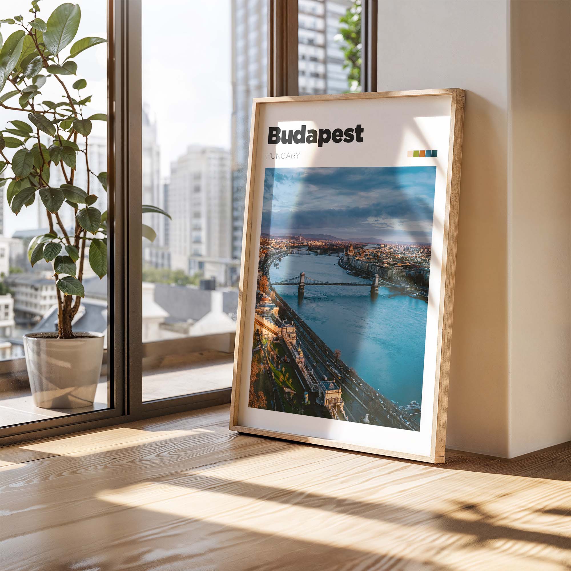 Budapest Danube River Art Print