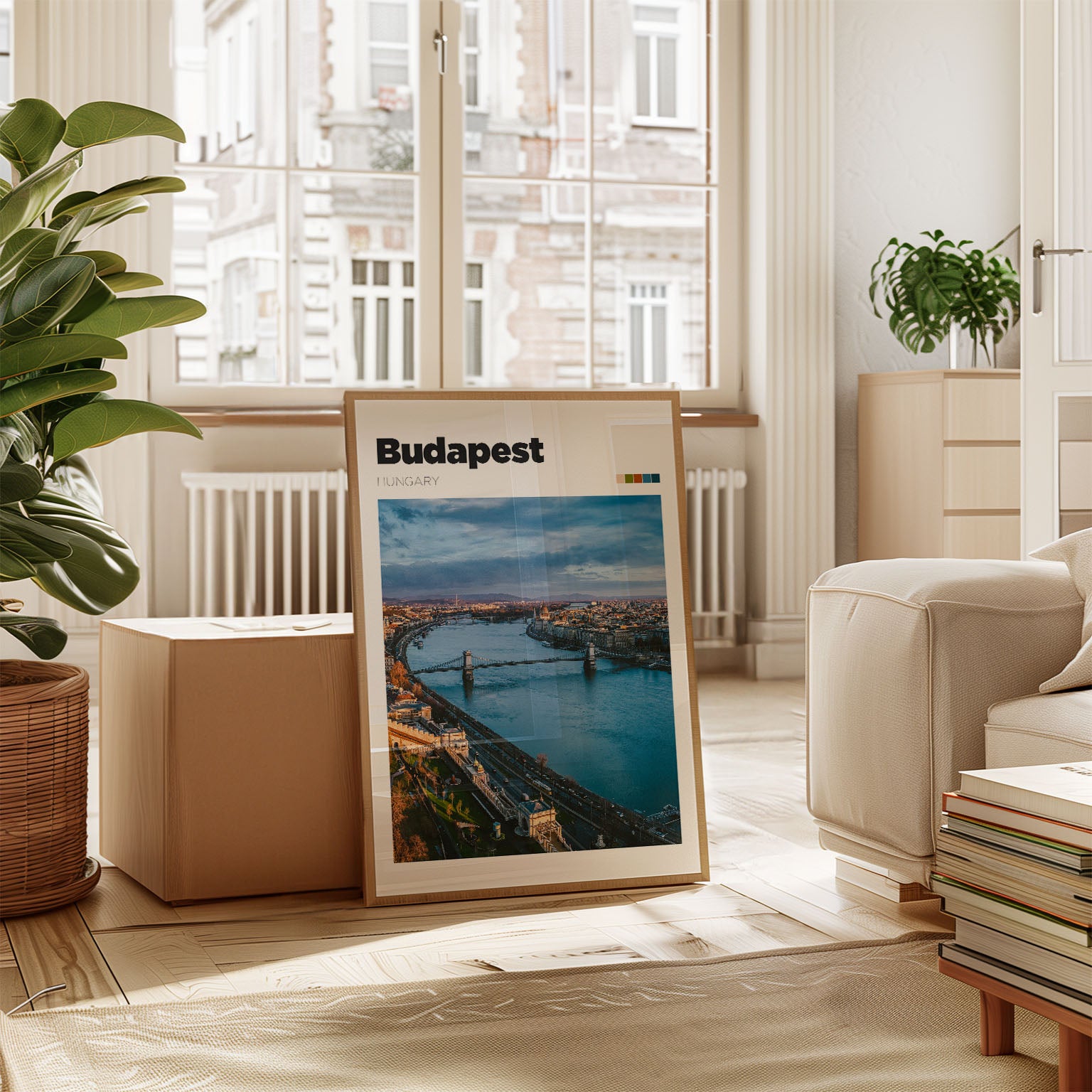 Budapest Danube River Art Print