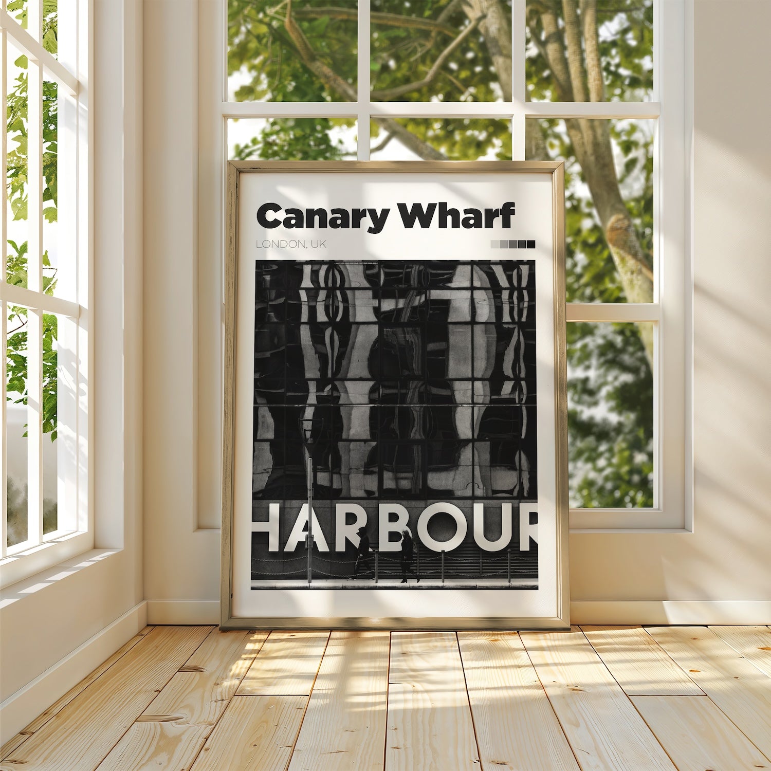 Canary Wharf Harbour Art Print
