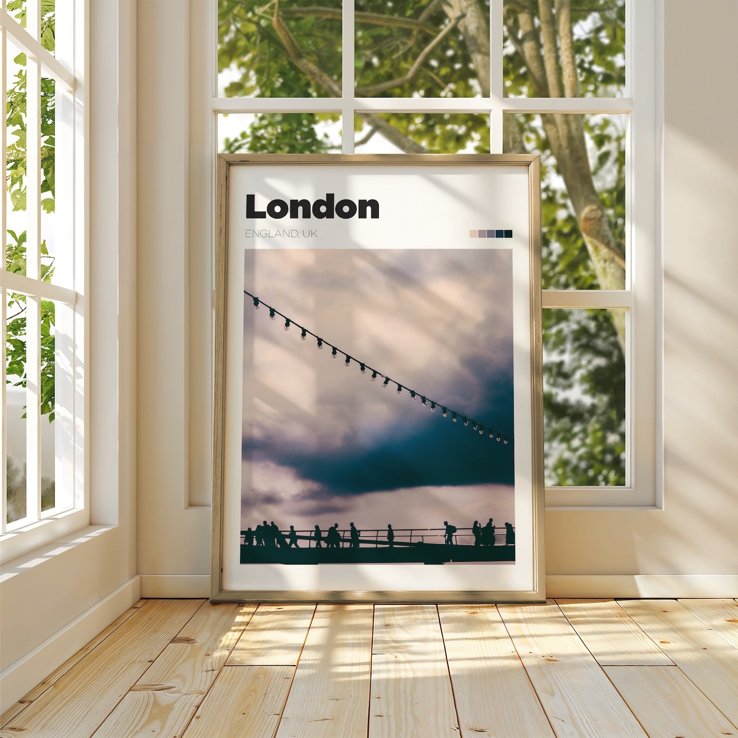 London Millenium Bridge Art Print