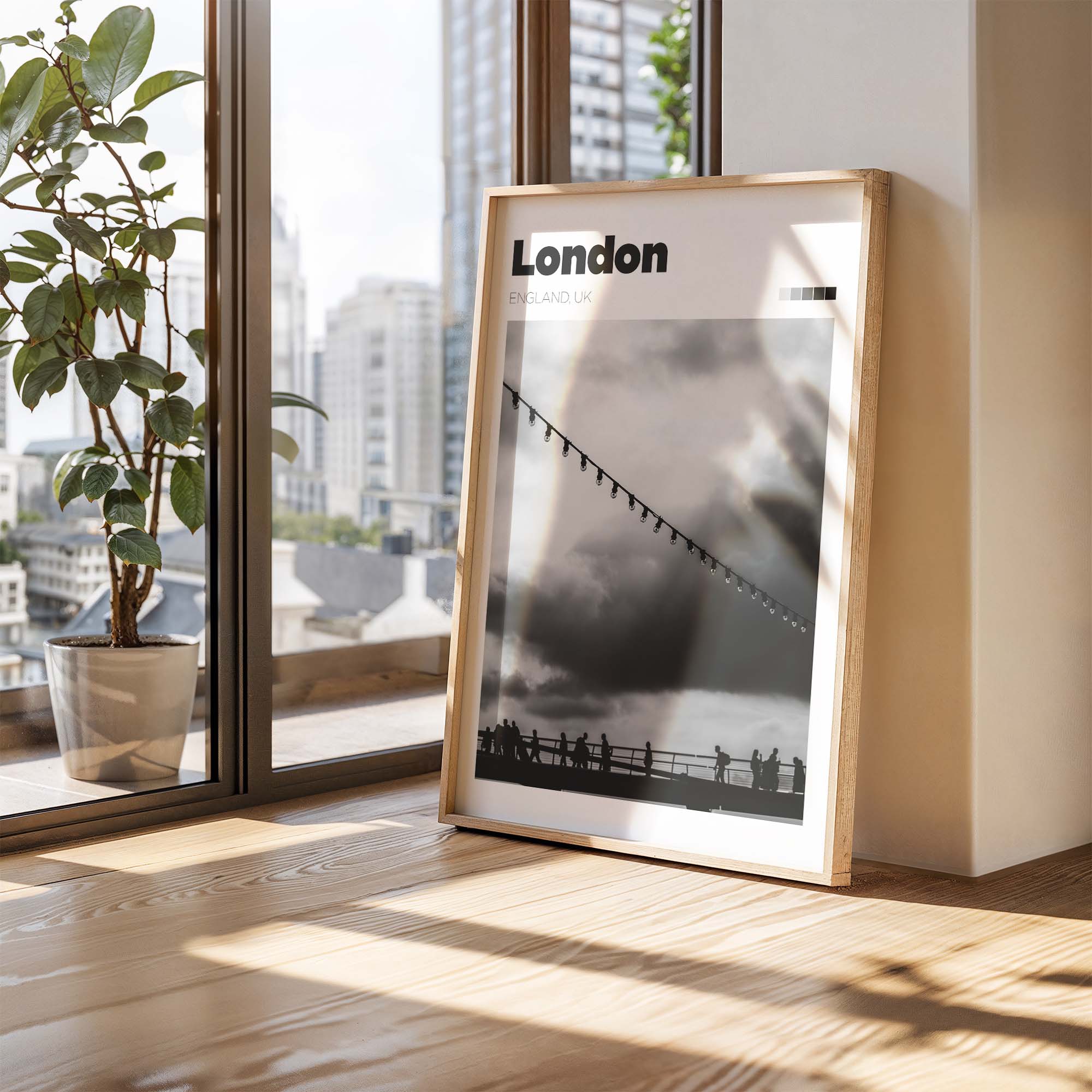 London Millenium Bridge Art Print
