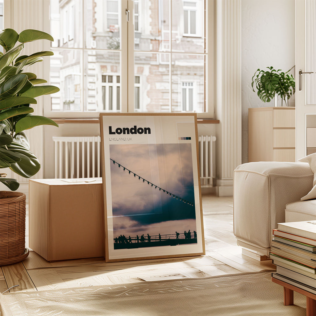London Millenium Bridge Art Print
