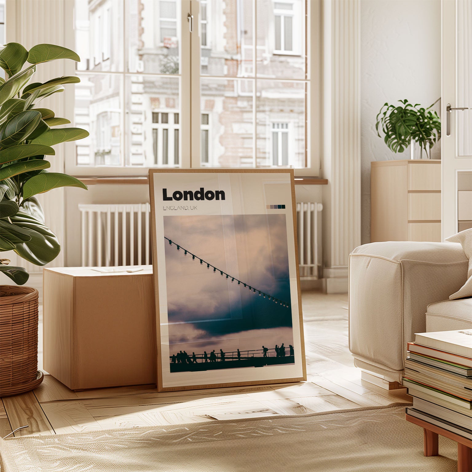London Millenium Bridge Art Print