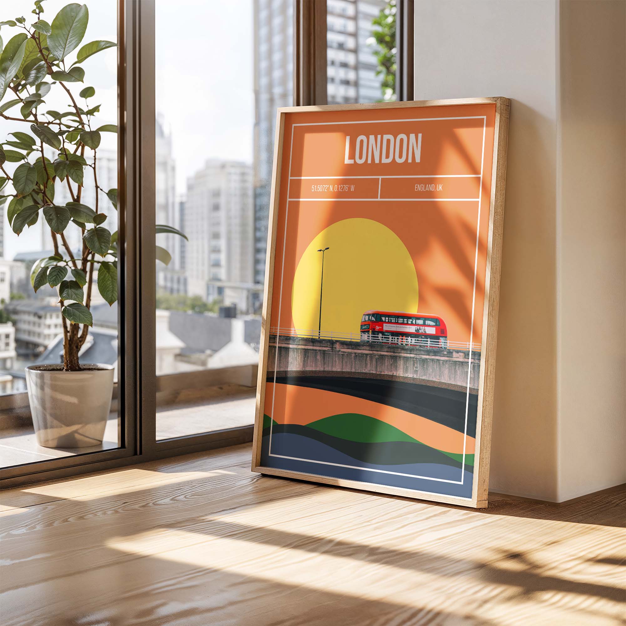 London Bus Art Print | MMart