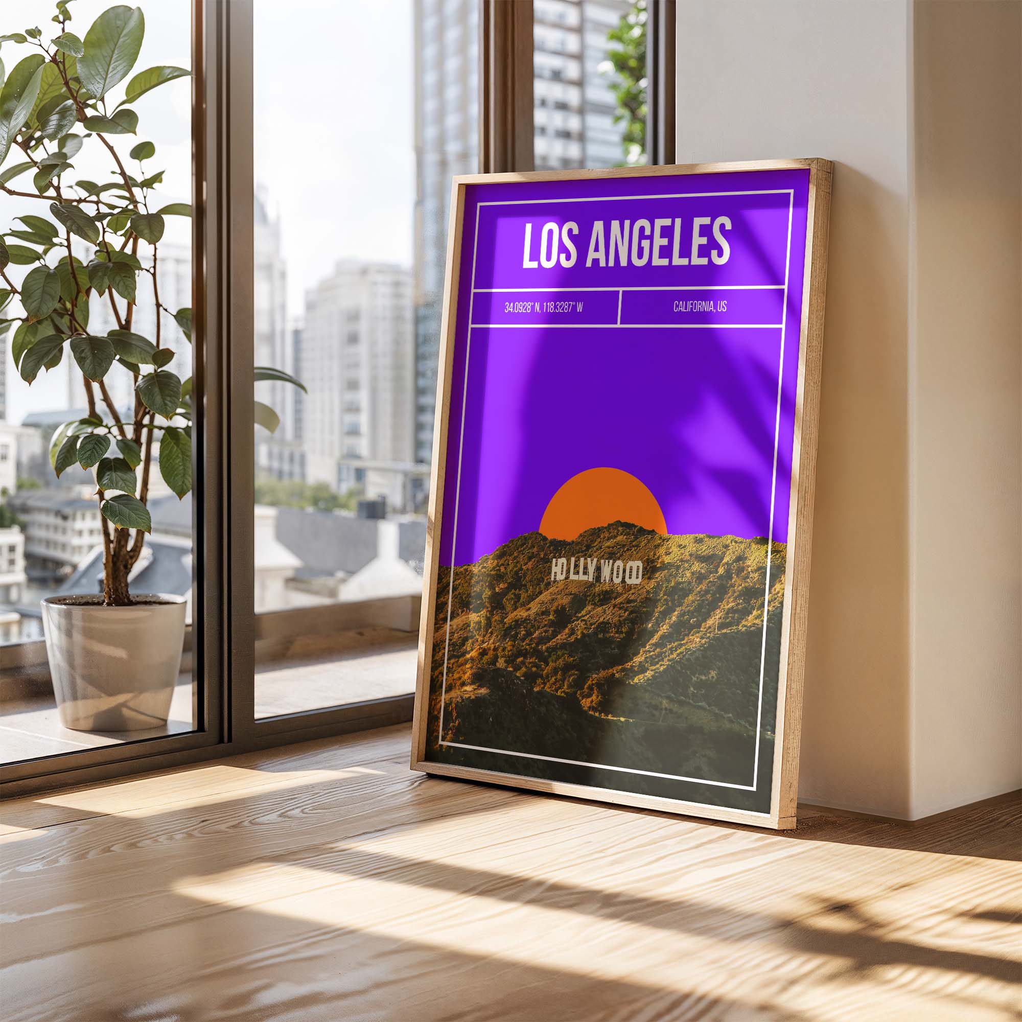 Los Angeles Hollywood Art Print | MMart