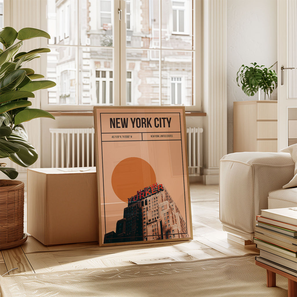 New York City New Yorker Building Art Print | MMart