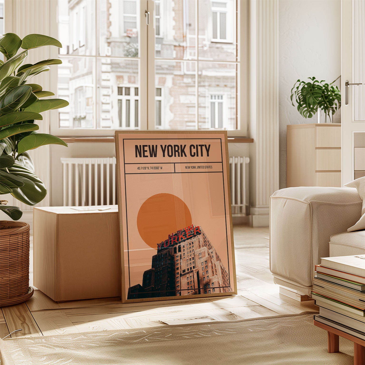 New York City New Yorker Building Art Print | MMart