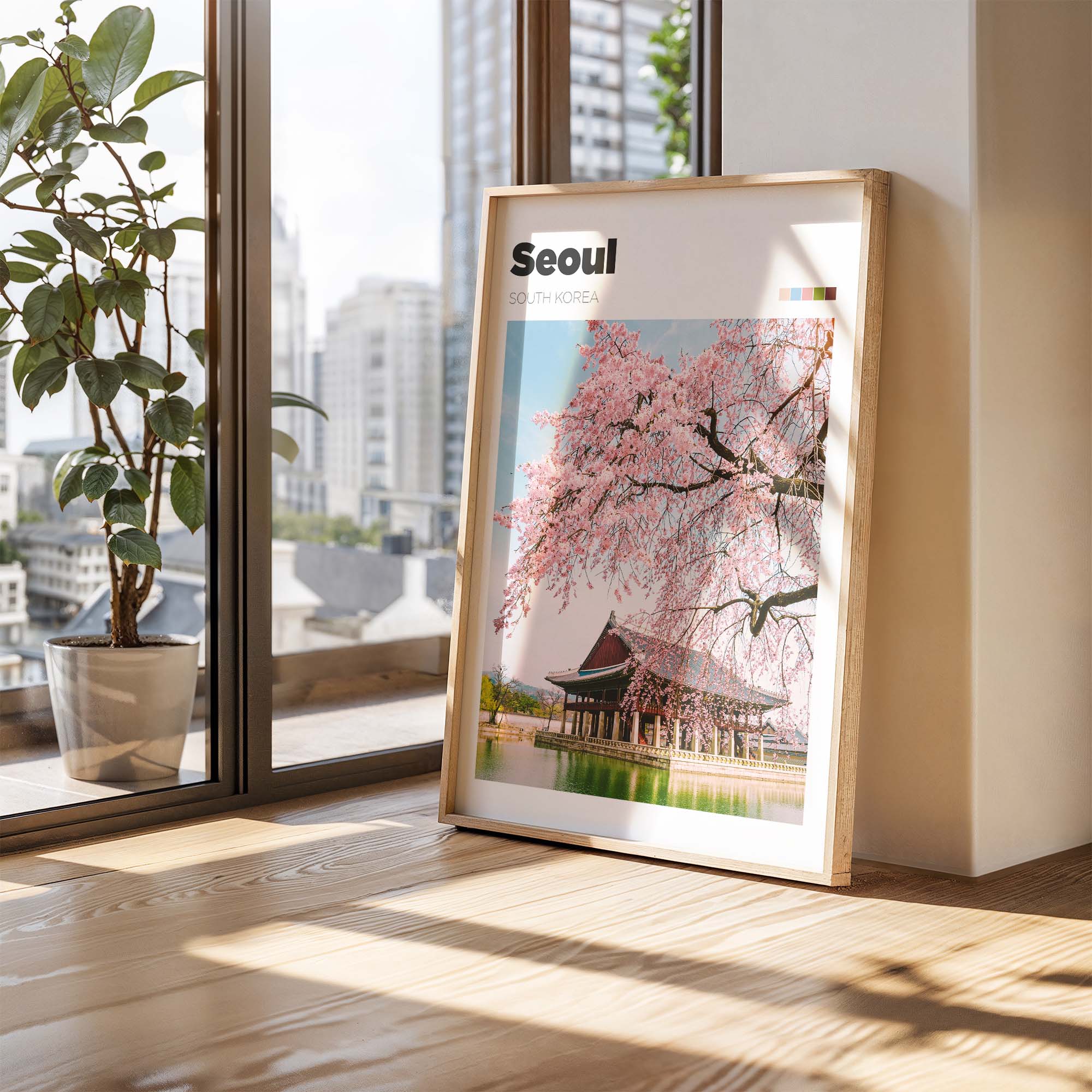 Seoul Lake Art Print