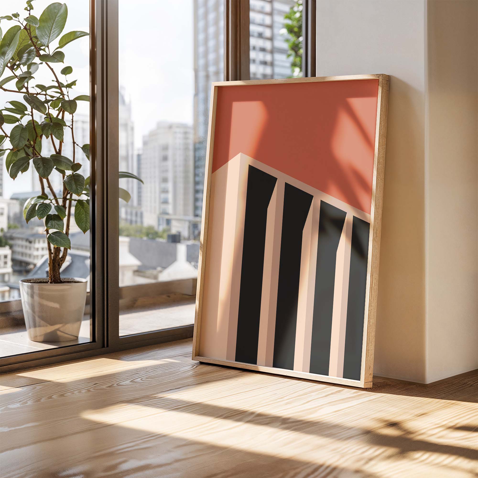 Bauhaus Architecture: Sunset | Set of 3