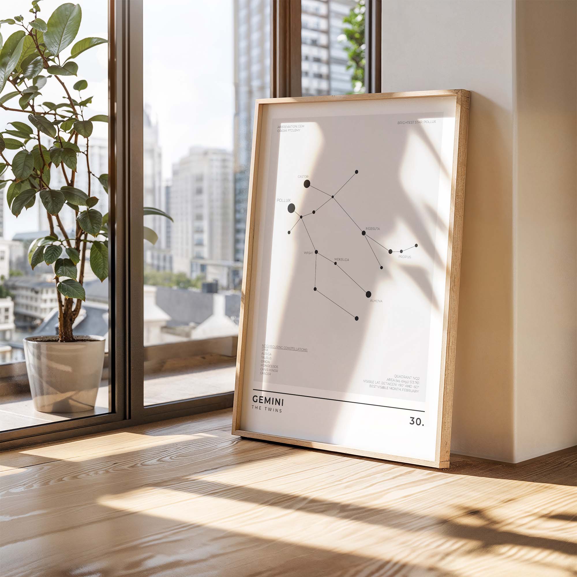 Gemini Constellation Art Print
