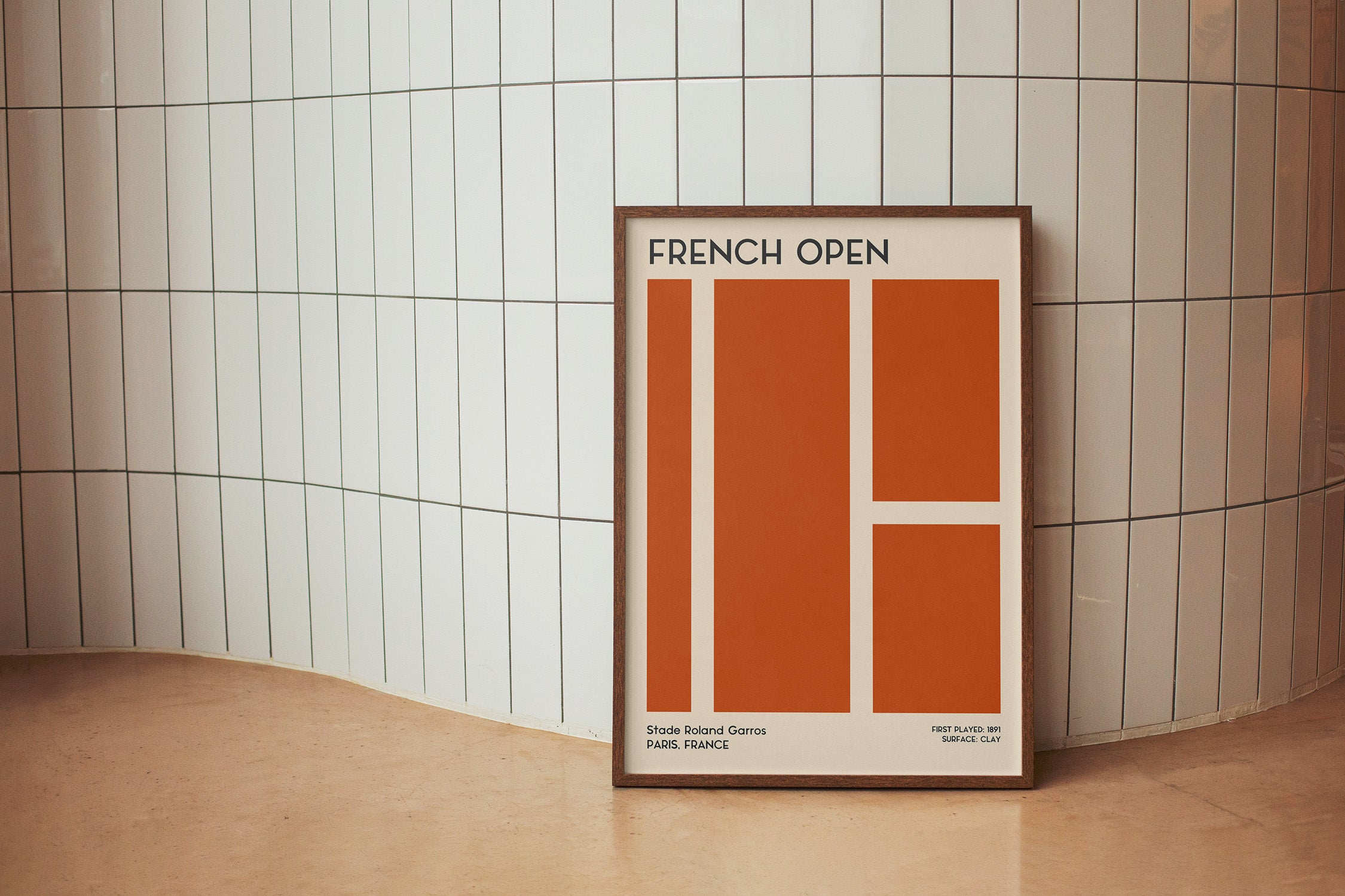 French Open Tennis Art Print