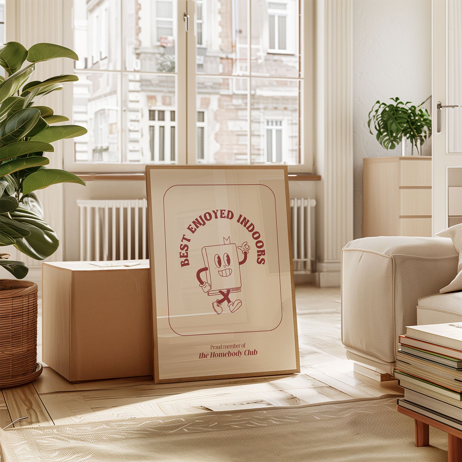 Best Enjoyed Indoors Print | The Homebody Club