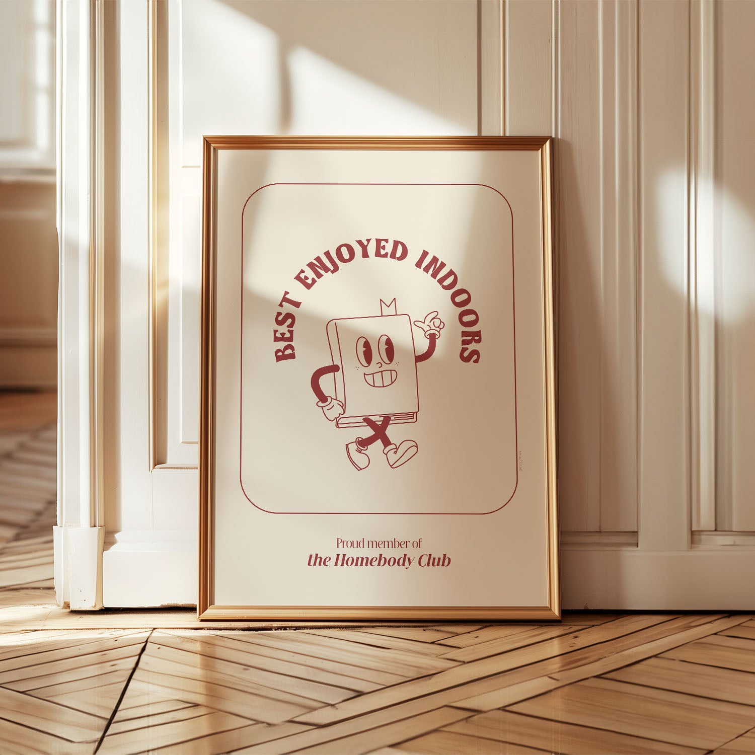 Best Enjoyed Indoors Print | The Homebody Club