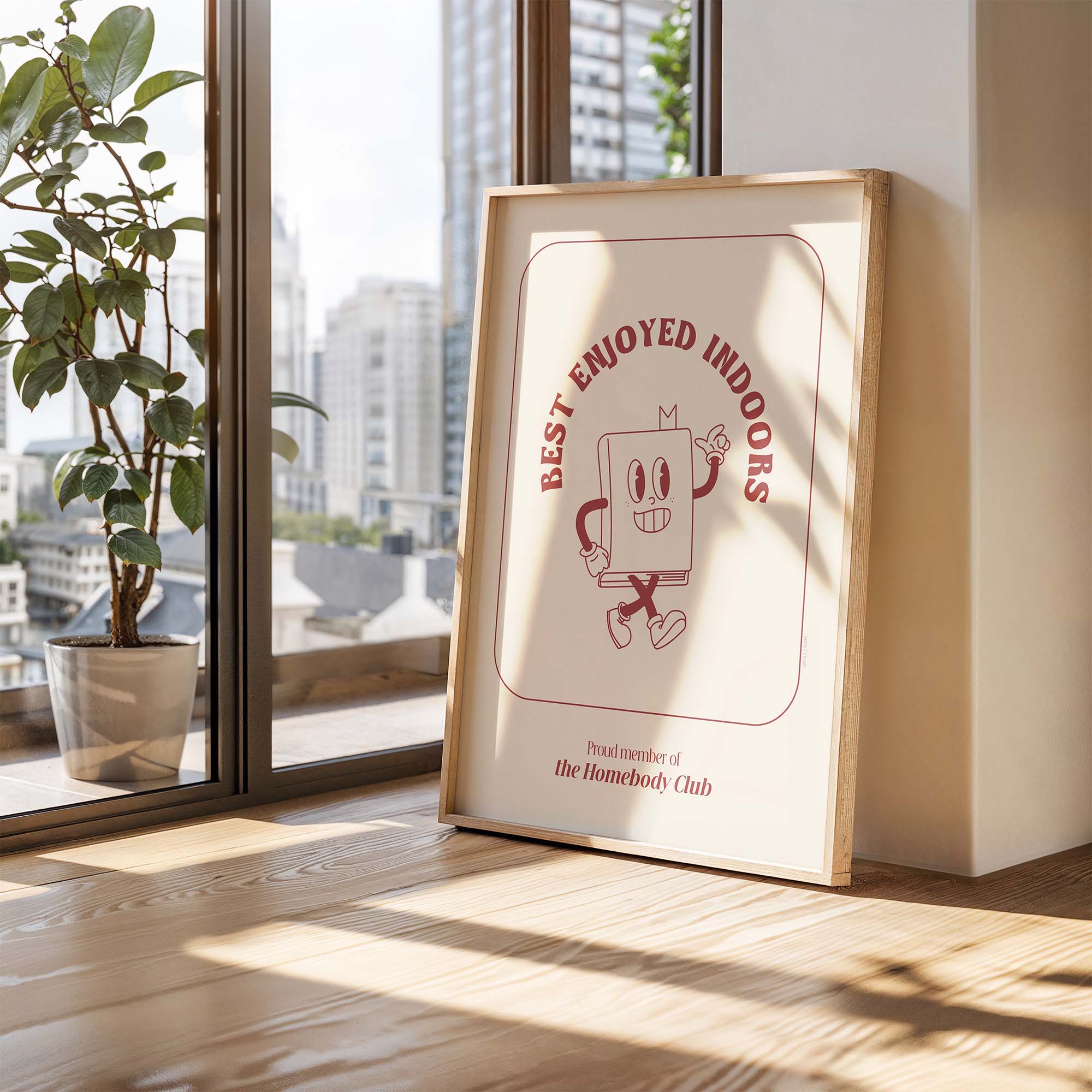 Best Enjoyed Indoors Print | The Homebody Club