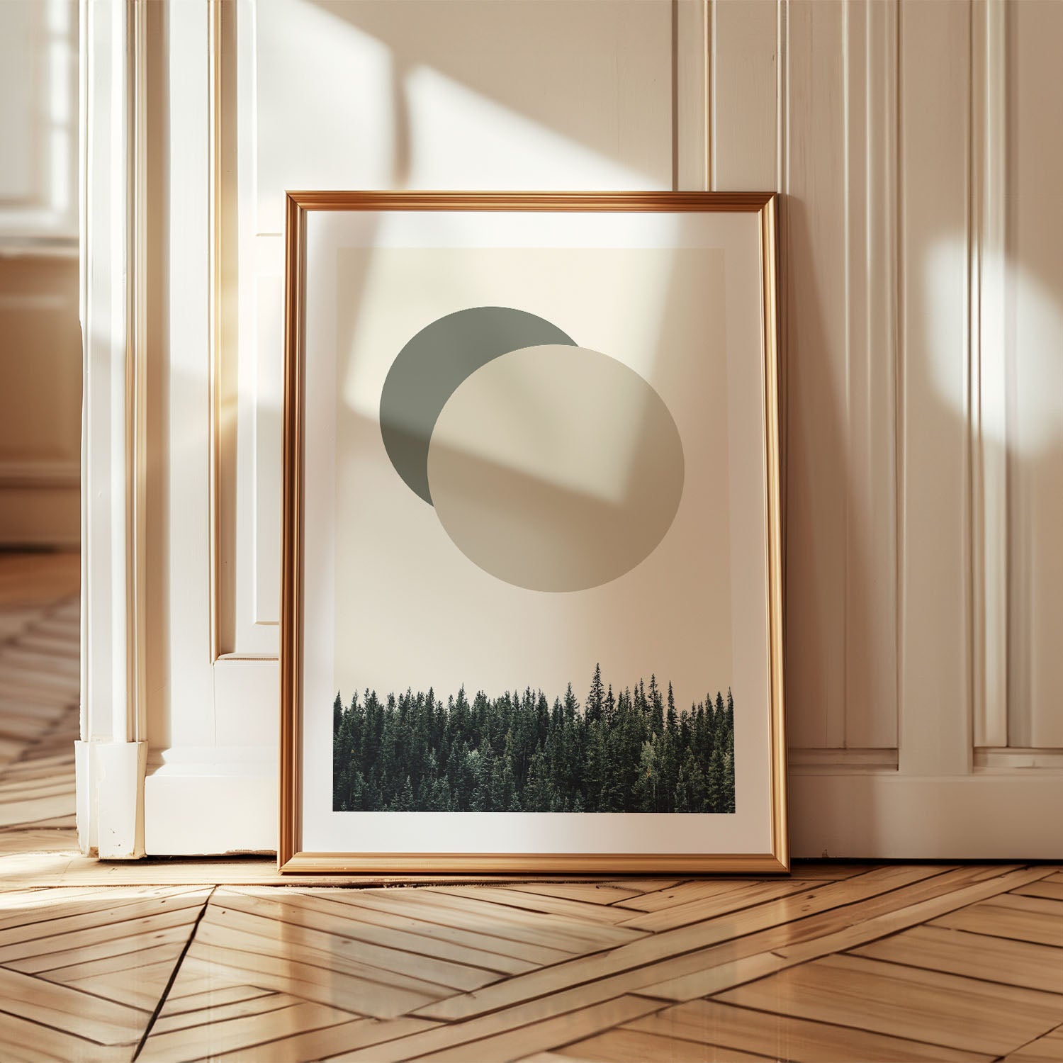 Nature Eclipse Art Prints | Set of 3