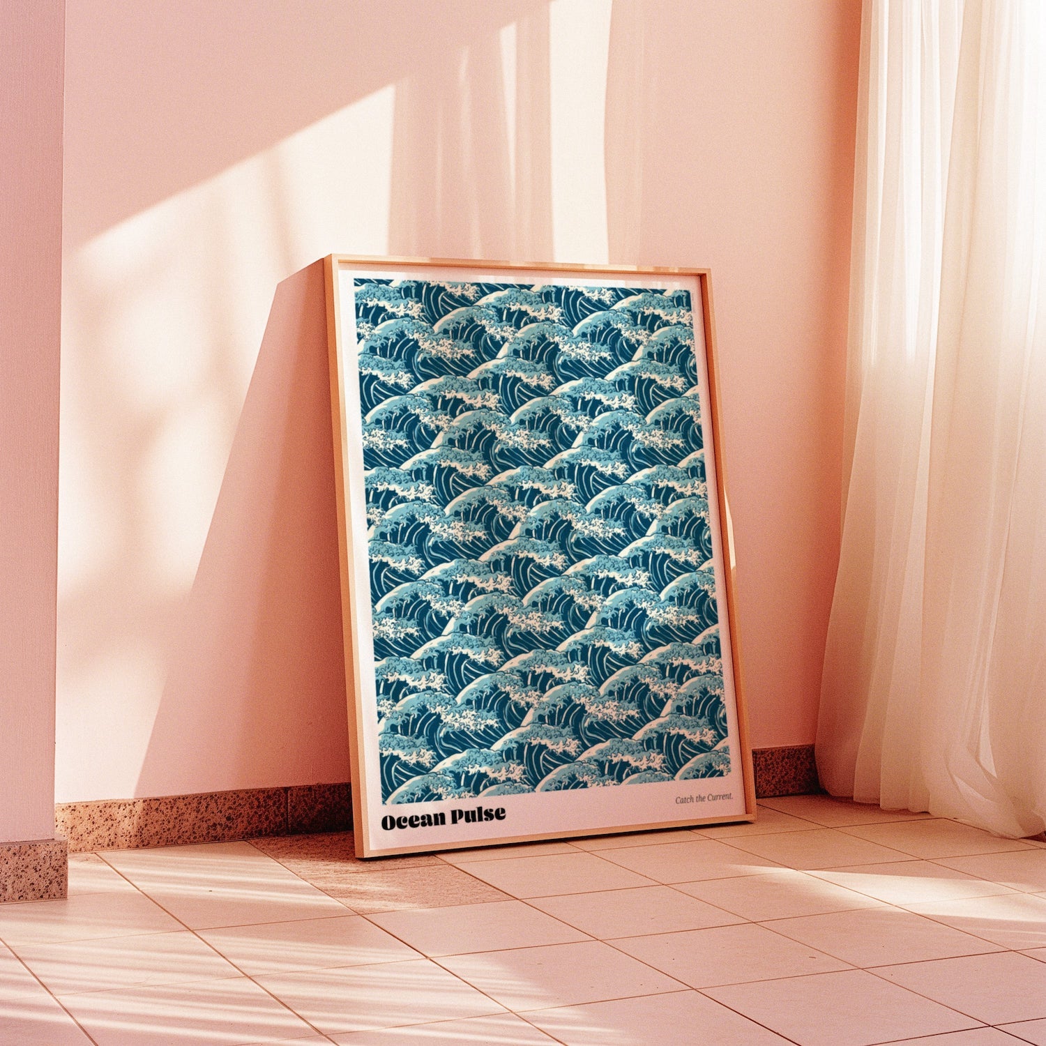 Ocean Pulse Print | The Pattern Gallery Art