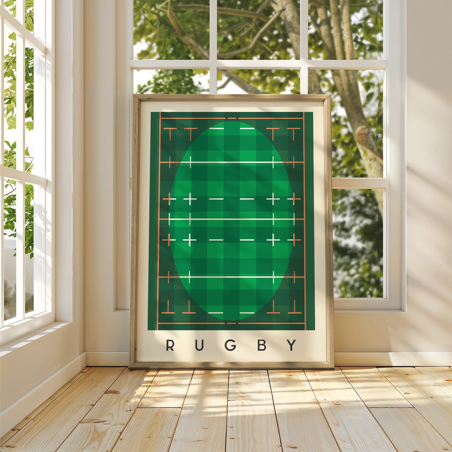 Rugby Art Print