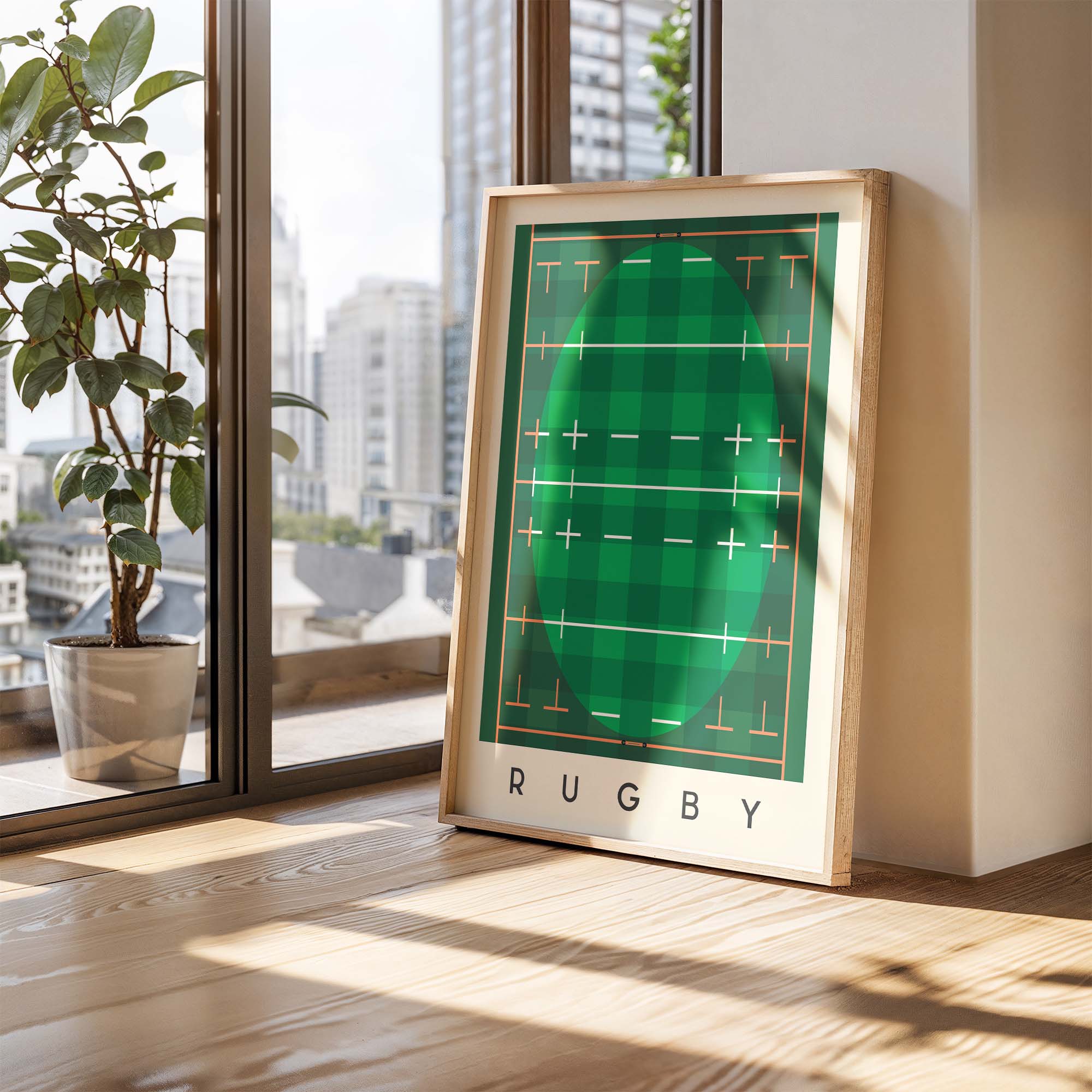 Rugby Art Print
