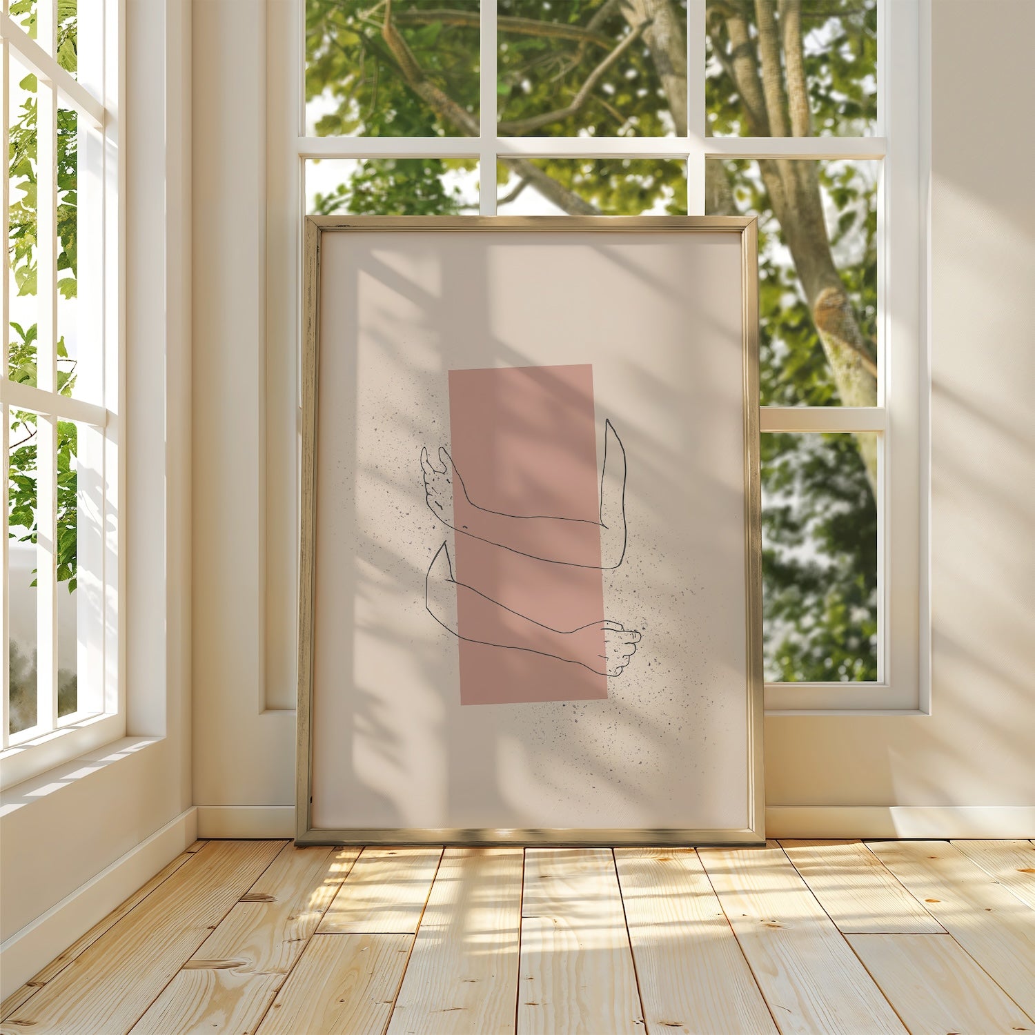 Virtual Hug Art Print