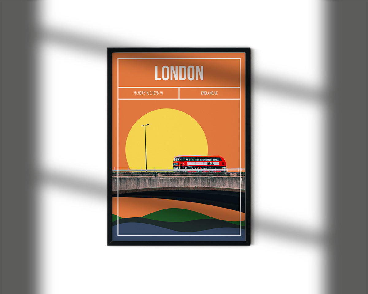 London Bus Art Print | MMart
