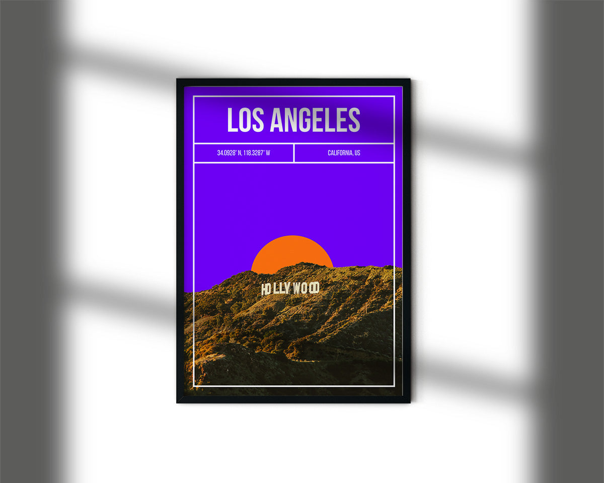 Los Angeles Hollywood Art Print | MMart