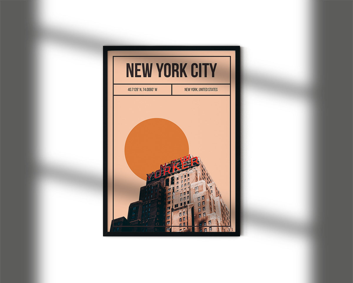 New York City New Yorker Building Art Print | MMart