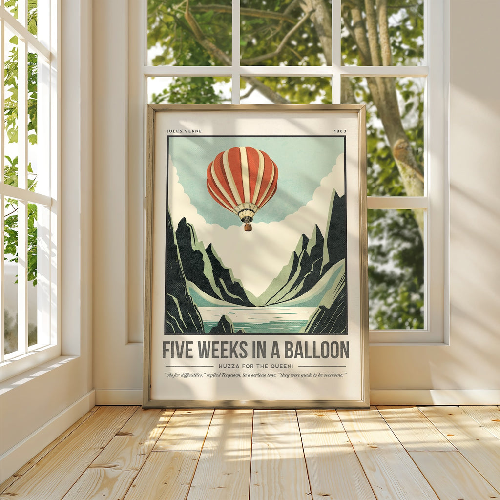 Five Weeks In A Balloon Art Print