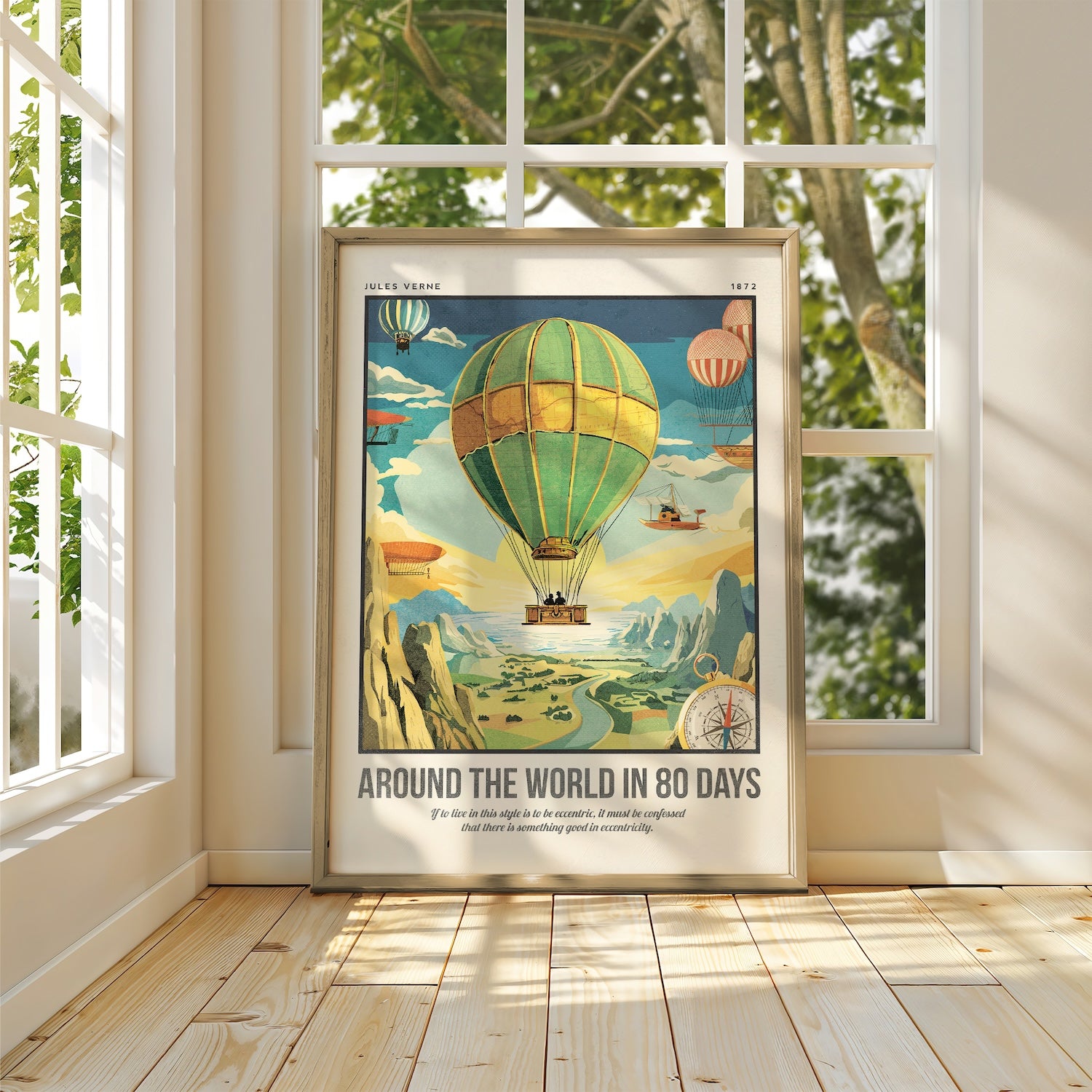 Around the World in 80 Days Art Print