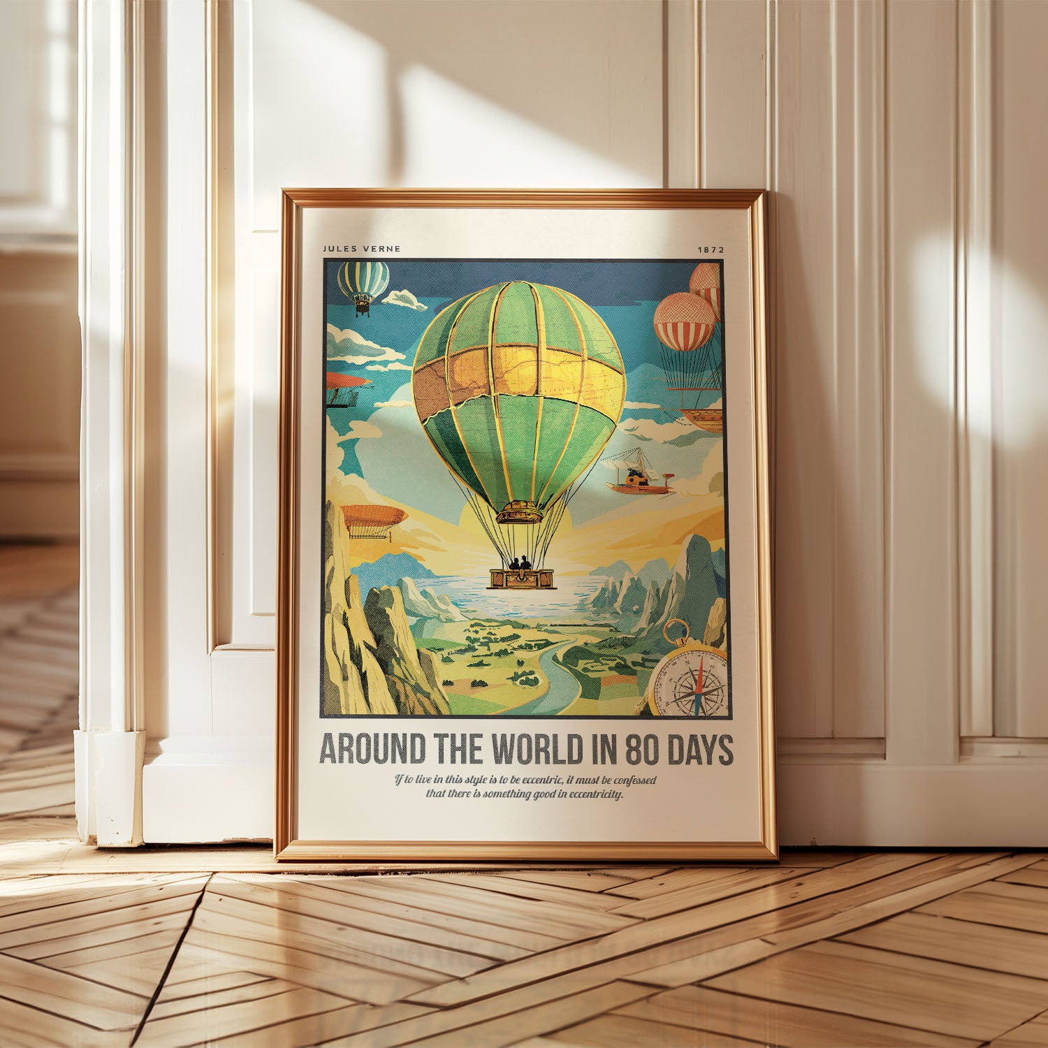 Around the World in 80 Days Art Print