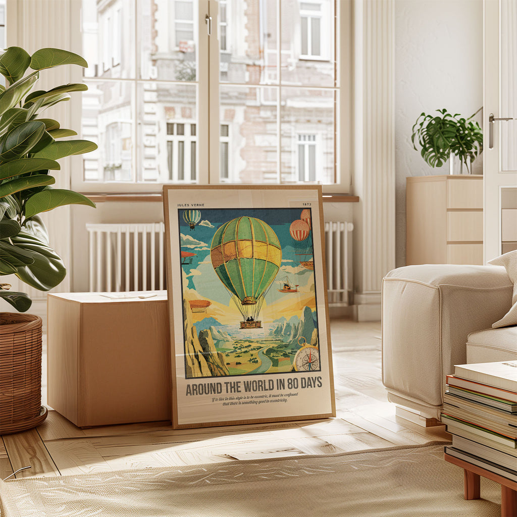 Around the World in 80 Days Art Print