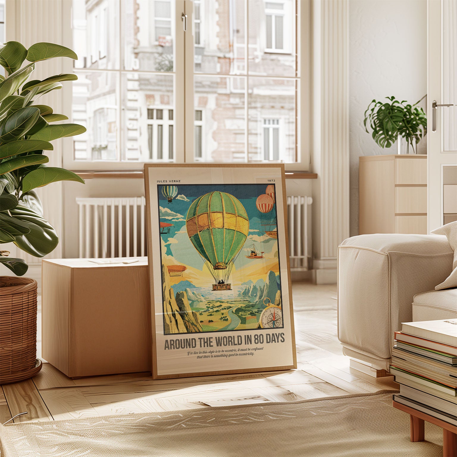 Around the World in 80 Days Art Print